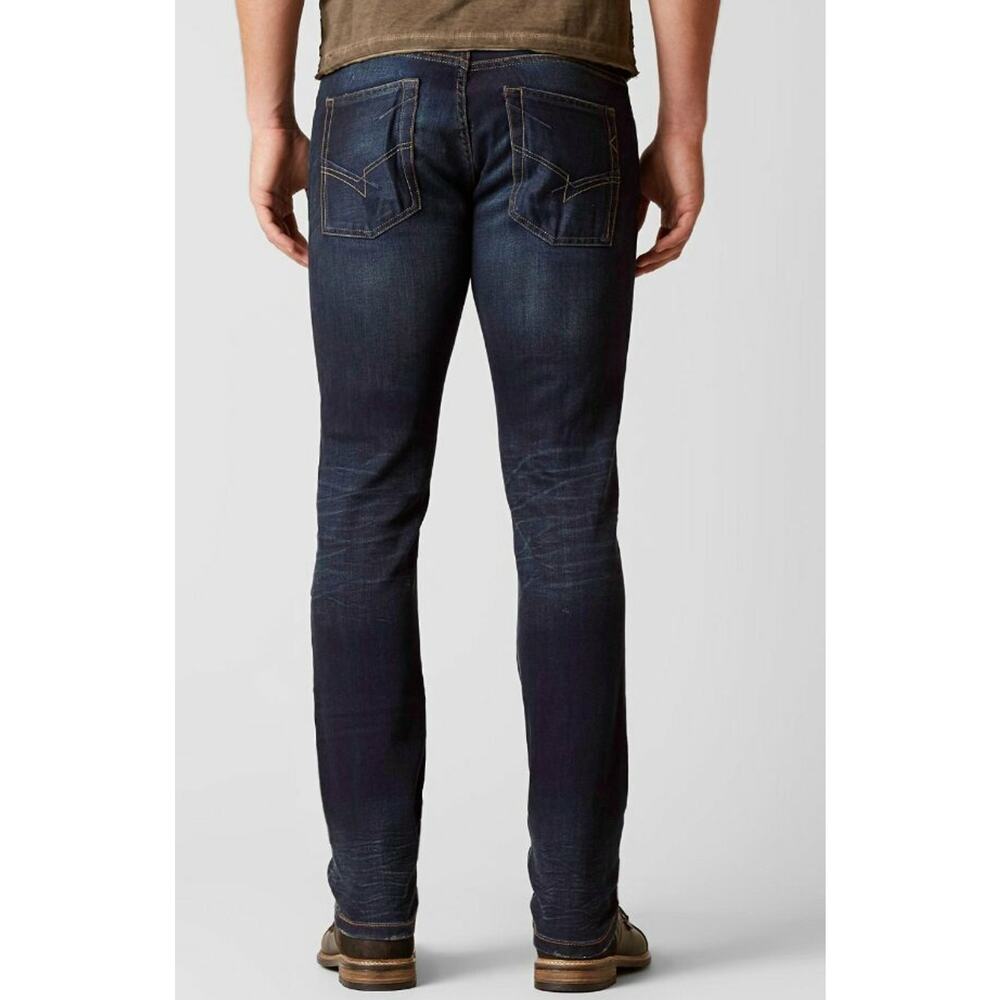 NEW STONE REFINERY TRUMAN WASH CLYDE SLIM STRAIGHT STRETCH JEANS 32 SR101 BUCKLE - Picture 3 of 8